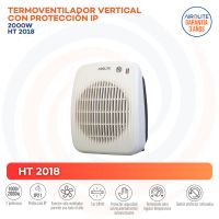 Termoventilador Eléctrico 2000 W HT 2018 Blanco