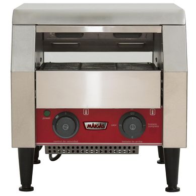 Tostador de pan contnuo industrial gris