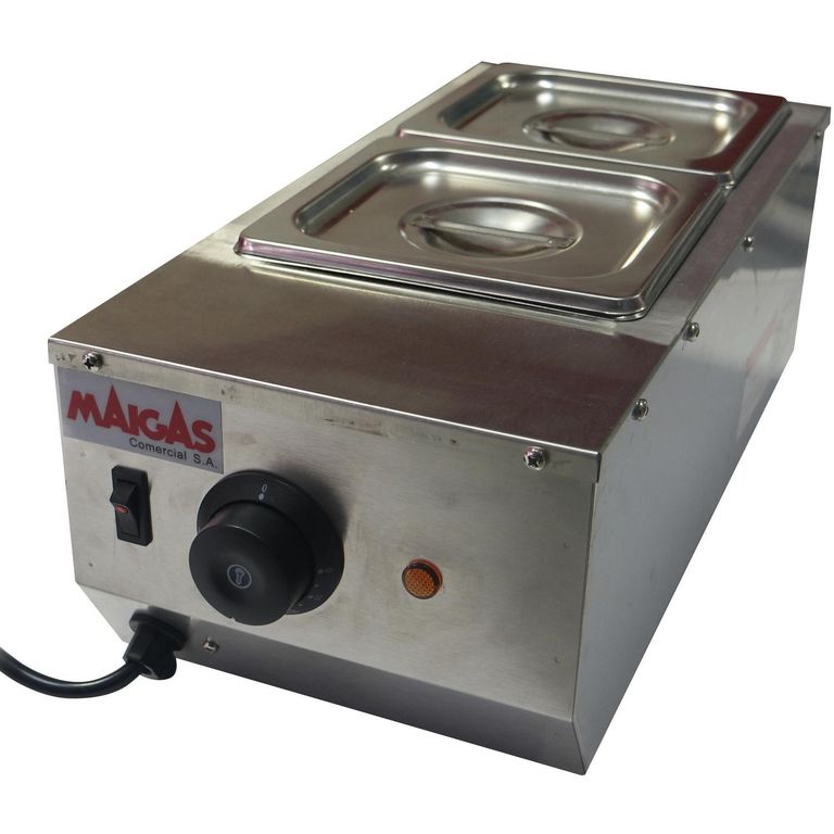 Máquina Chocolatera Industrial 2 Depósitos 1,5 Litros Gris
