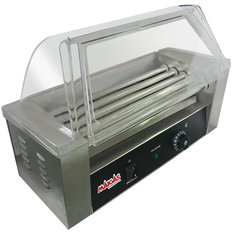 MAIGAS - Parrilla Hot-Dog 5 Roller industrial gris