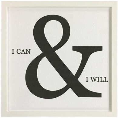 Cuadro frase Poder 32x32 cm