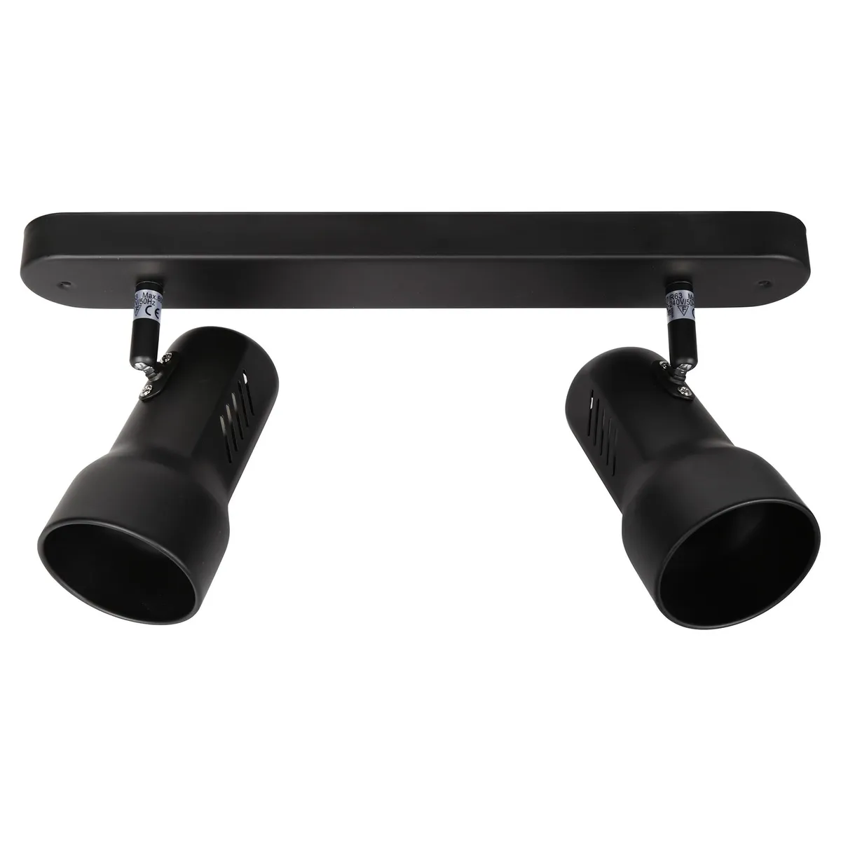 BP ILUMINACION - Barra Led R63 2 Luces Metal Negro