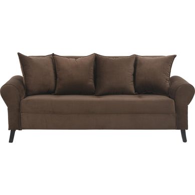 Sof 3 cuerpos 185x80x75 cm chocolate