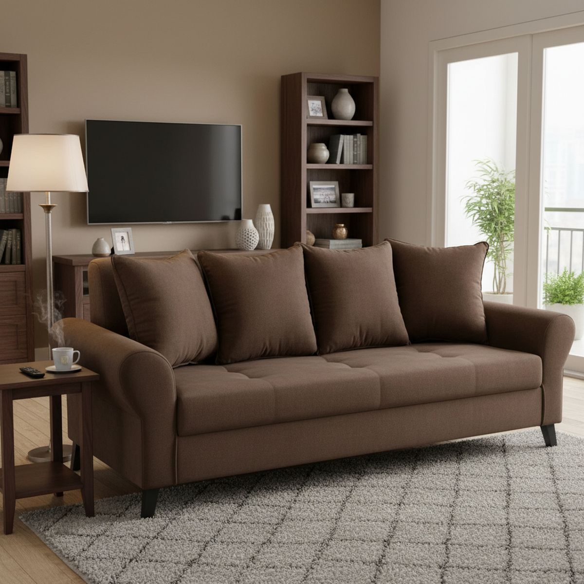 BODEVIR - Sofá 3 cuerpos 185x80x75 cm