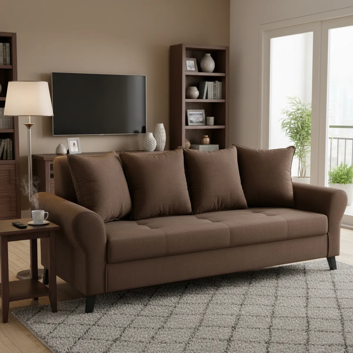 BODEVIR - Sofá 3 cuerpos 185x80x75 cm