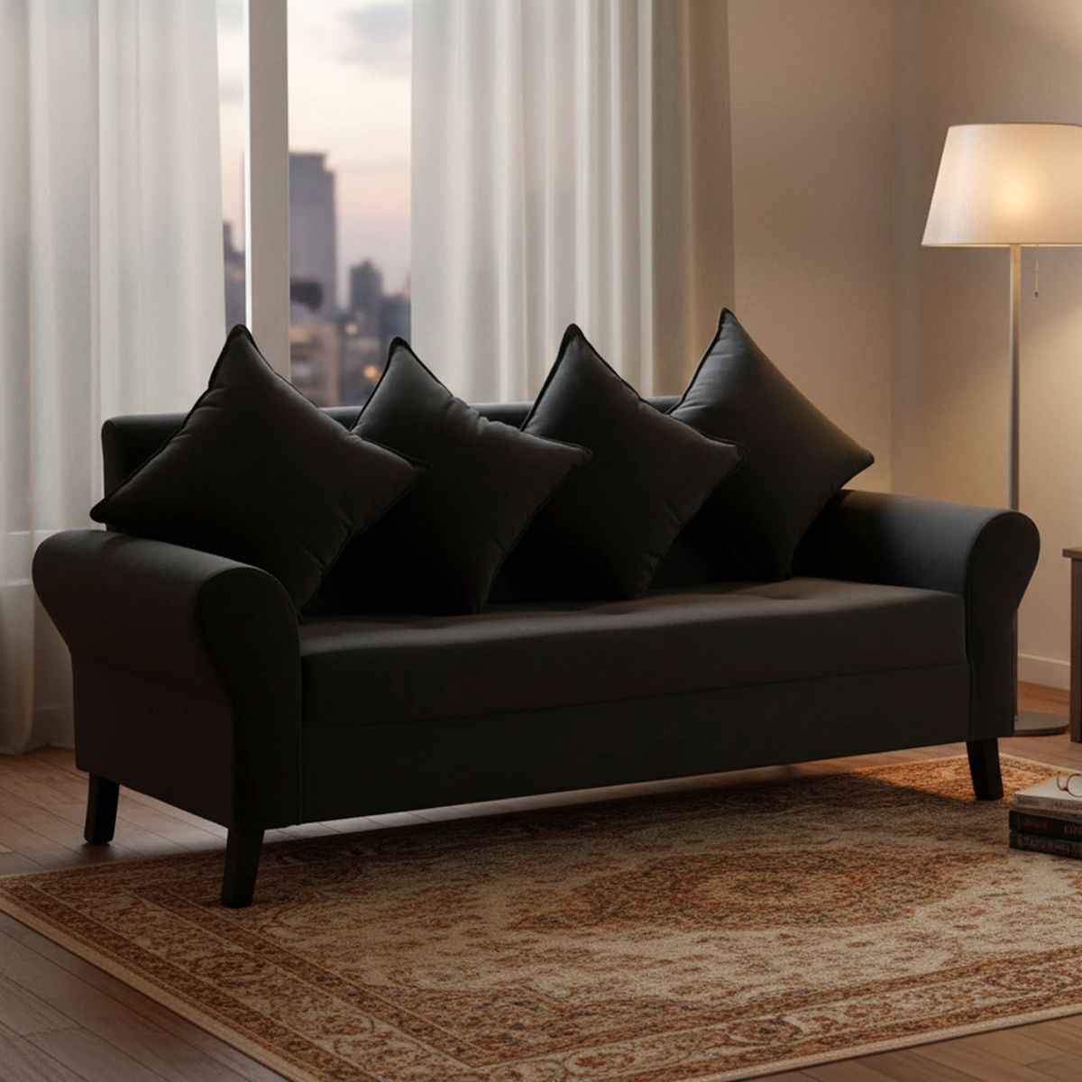 BODEVIR - Sofá 3 cuerpos 185x80x75 cm