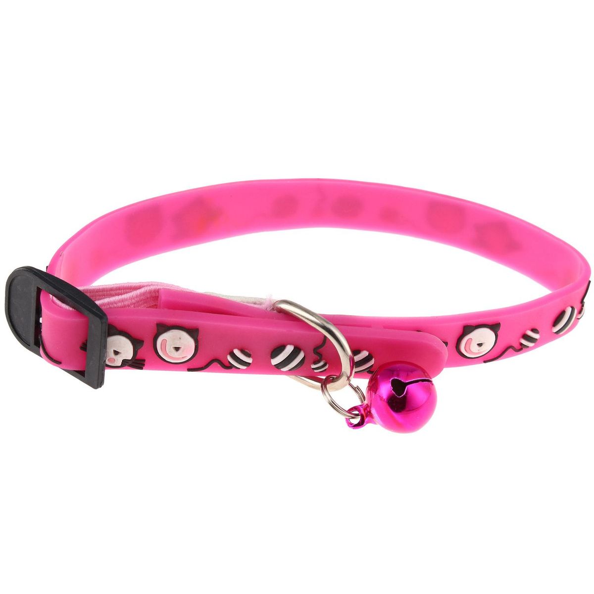BIONIC - Collar para gatos con cascabel fucsia