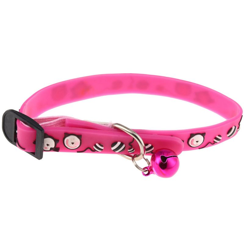BIONIC - Collar para gatos con cascabel fucsia