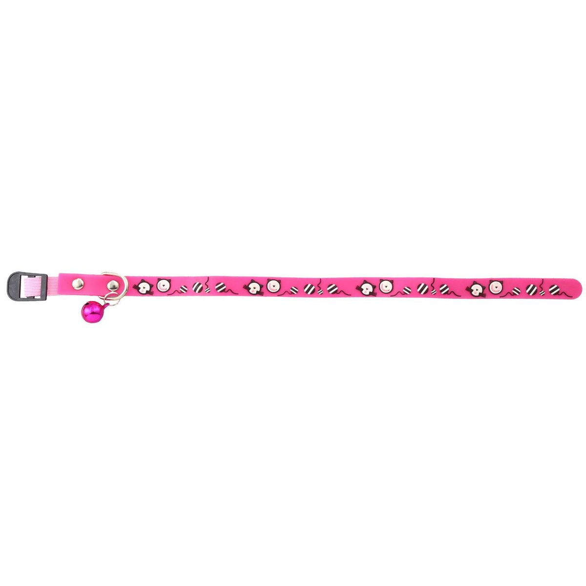 BIONIC - Collar para gatos con cascabel fucsia