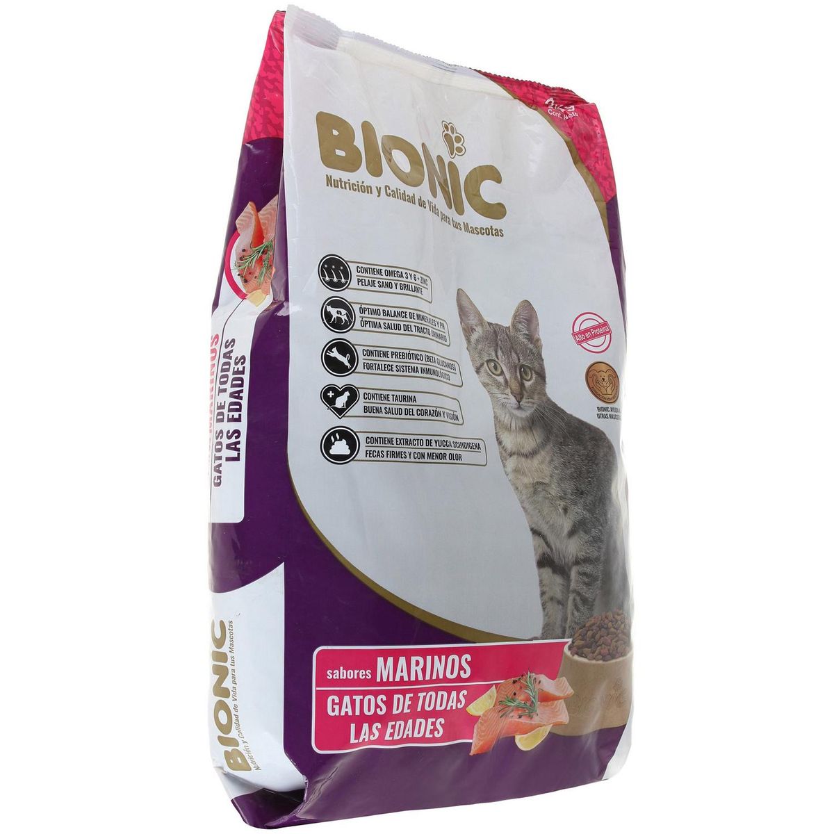 BIONIC -  para Gato Todas las edades Sabores marinos 3 kg