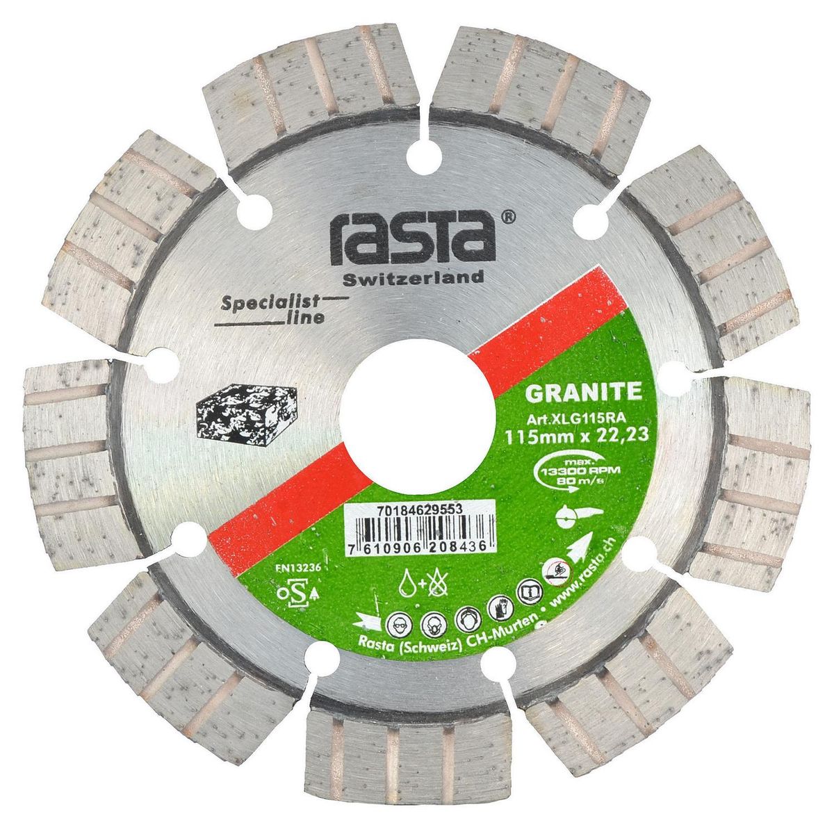 RASTA - Disco Diamantado Asfalto 14" (350x3,2x25 mm)- Uso en Húmedo