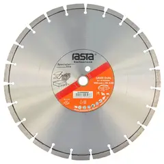 RASTA - Disco Diamantado Hormigón, Acero y Abrasivos 14'' Láser 900 Dual Uso en Húmedo