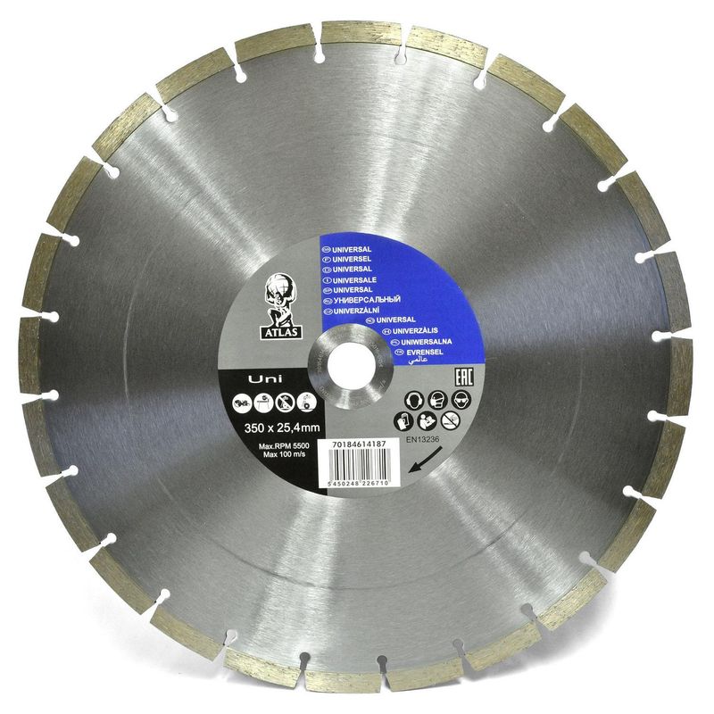 ATLAS - Disco diamantado 14" humedo