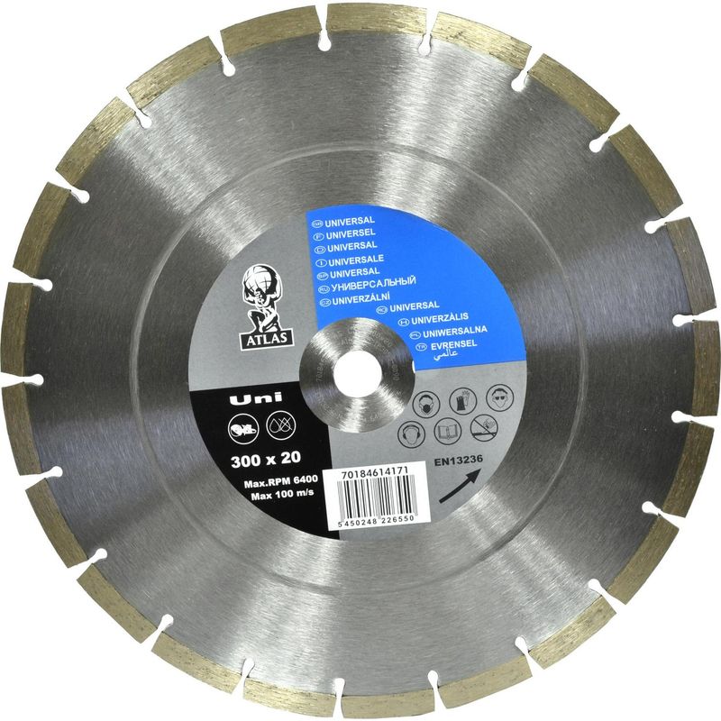 ATLAS - Disco diamantado 12" humedo