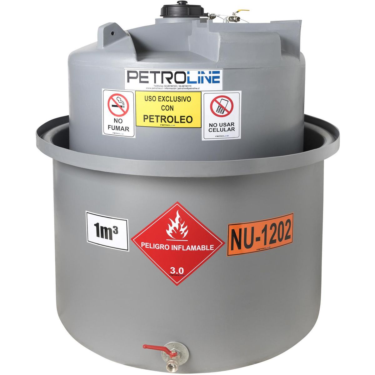 PETROLINE - Estanque combustible gravitank diesel 1000 l