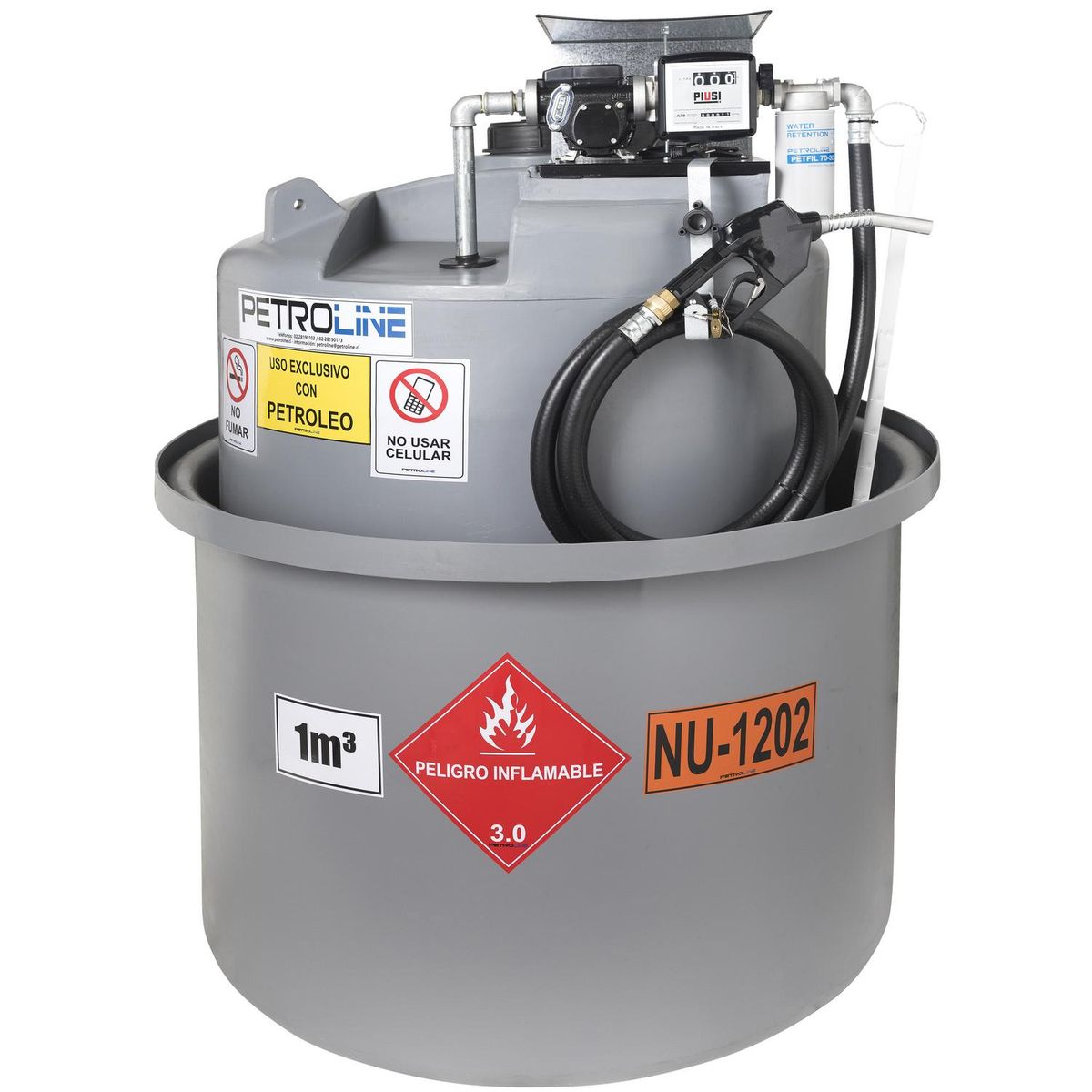 PETROLINE - Estanque combustible isla tank diesel 1000 l