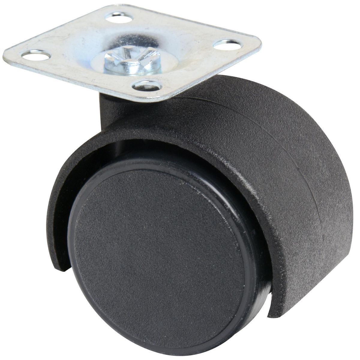 GEVEMAC - Rueda con placa giratoria para mueble 40 mm