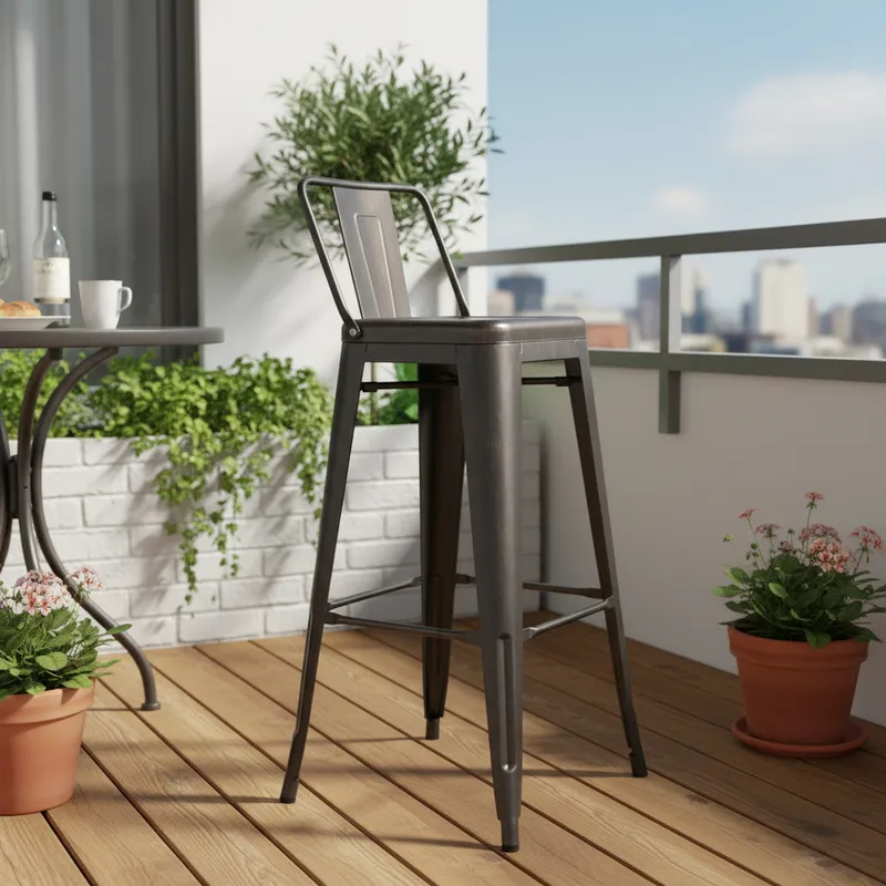 HOMY - Taburete Tolix Menta 101x43x43 cm