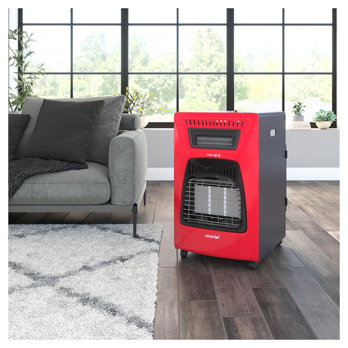 TOYOTOMI - Estufa a Gas 15 Kg Gas GH-NH72 RED Rojo