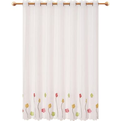 Cortina de cocina 120x135cm petunias colores