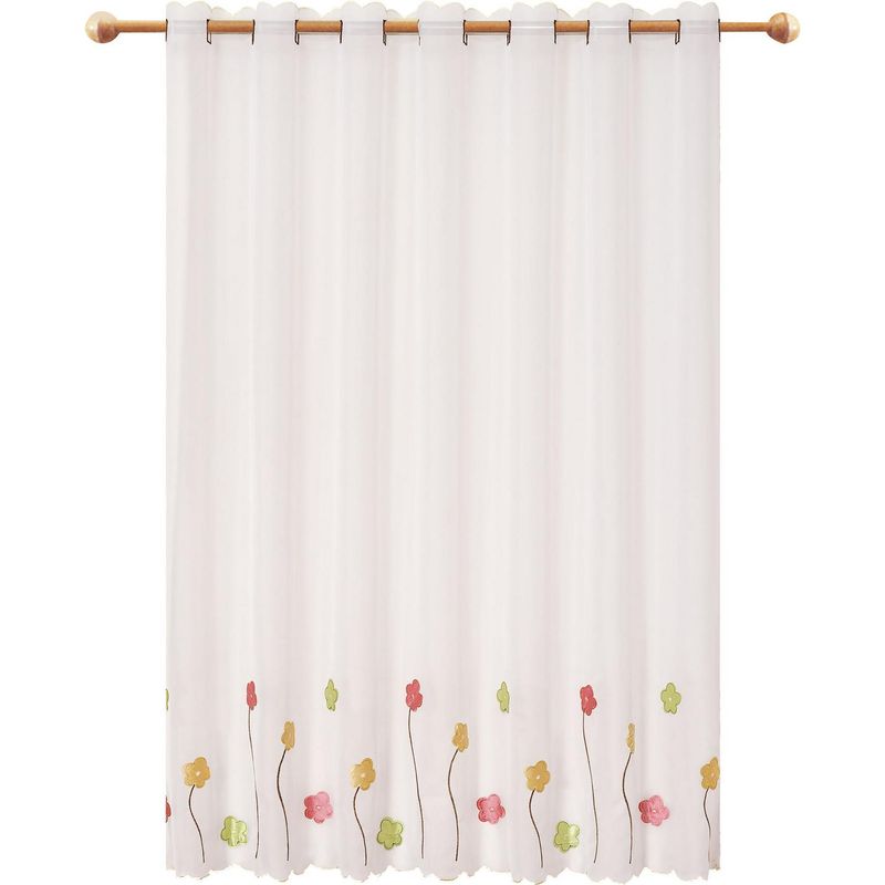 JOVIAL - Cortina de cocina 120x135cm petunias colores