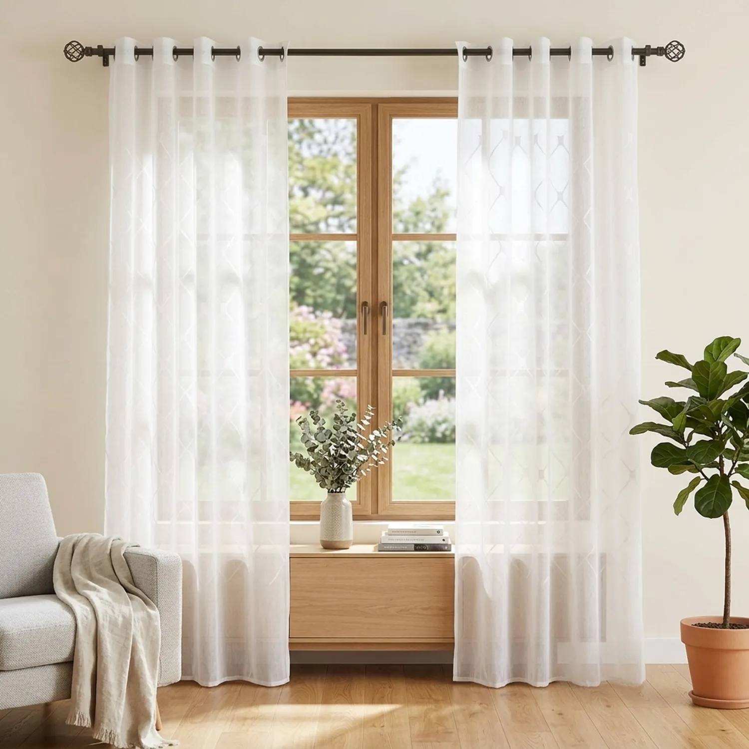 JOVIAL Set de velos 140x220cm blanco | Falabella Chile