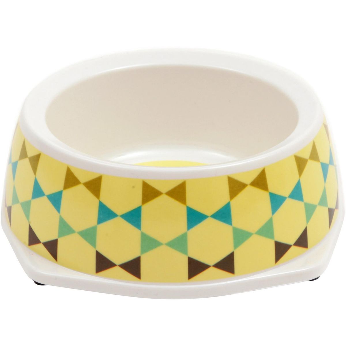 BIONIC - Plato de comida para mascota de melamina 200 g,amarillo