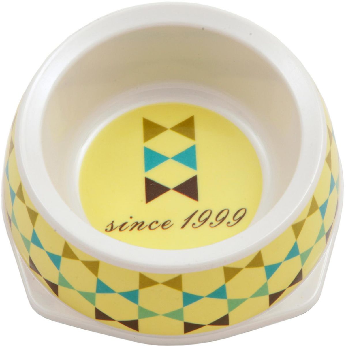 BIONIC - Plato de comida para mascota de melamina 200 g,amarillo