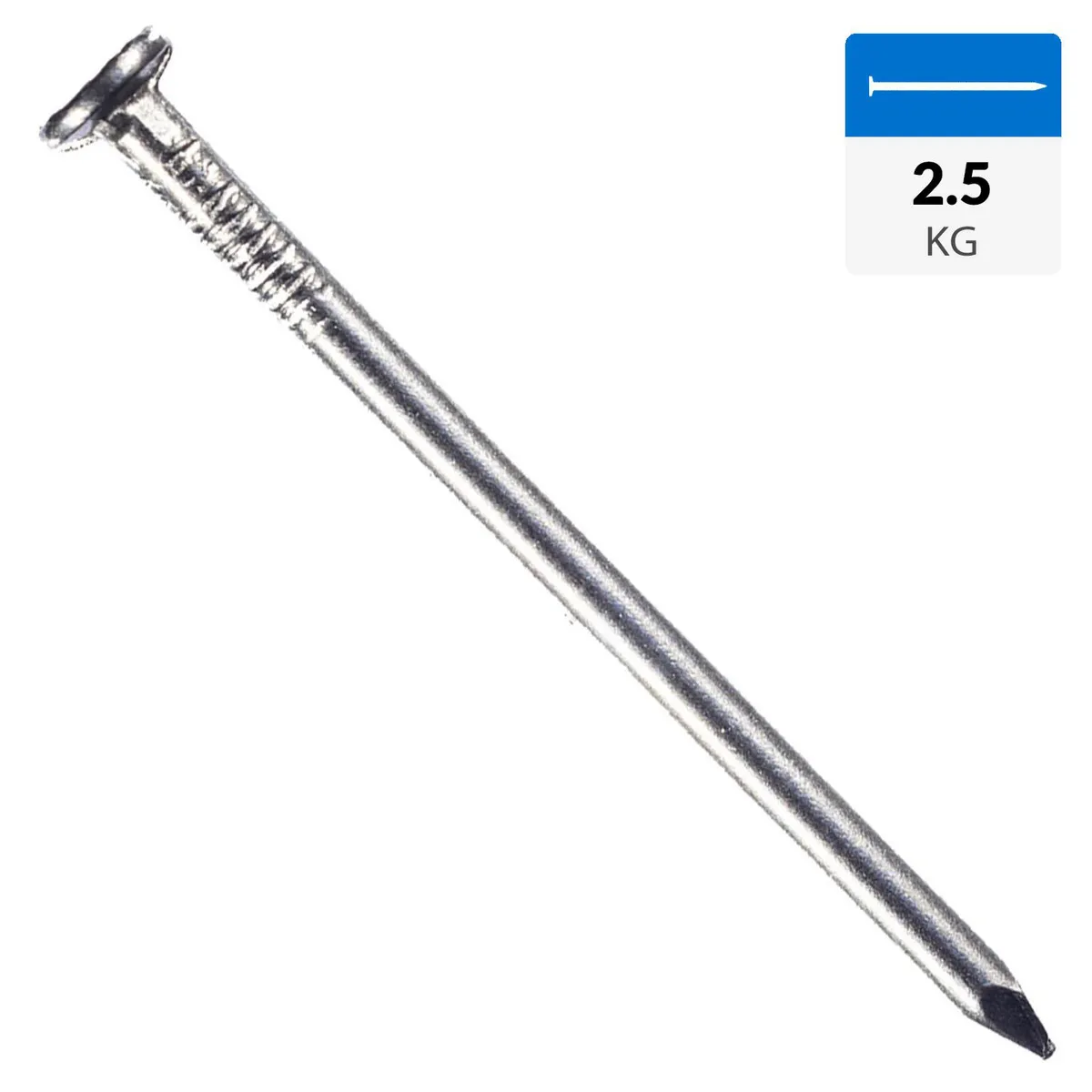 INCHALAM - Clavo Corriente 2" x 12mm, bolsa 2,5kgs