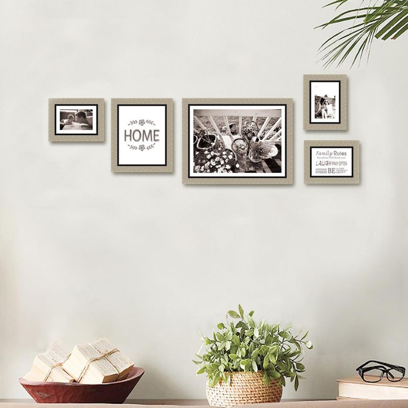 JUST HOME COLLECTION - Set 5 Marcos de Fotos Natural