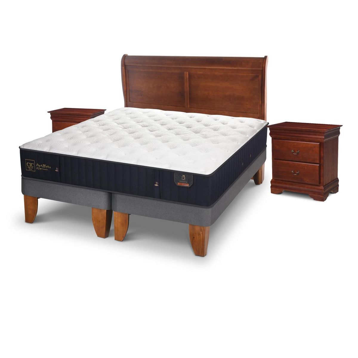 CIC - Cama Europea Premium King + muebles