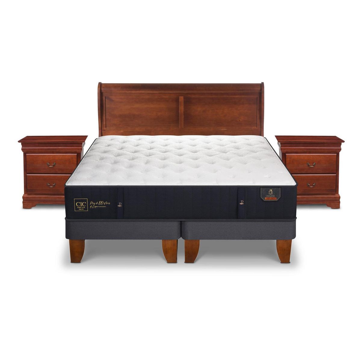 CIC - Cama Europea Premium King + muebles