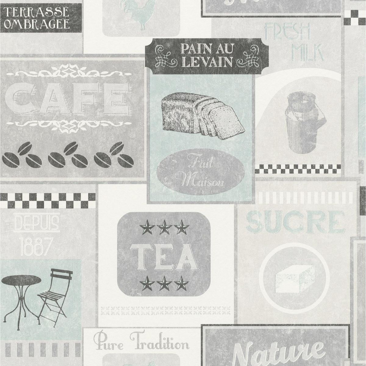 RASCH - Papel Mural Rasch Rasch 518405-1 5,3 m2