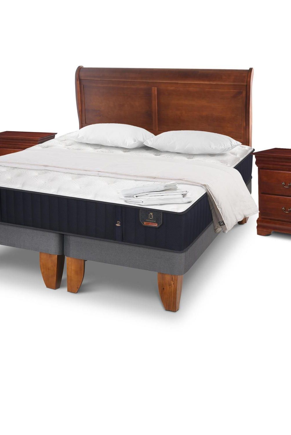 CIC - Cama Europea Premium King  + muebles + textil