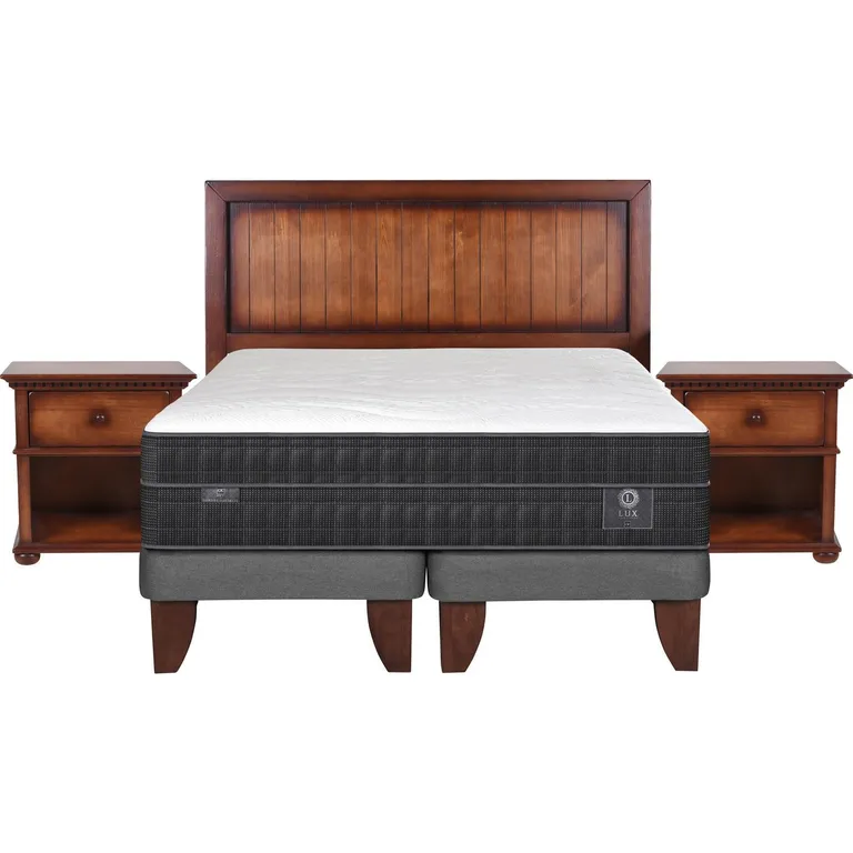 CIC Cama Europea Lux King + Muebles