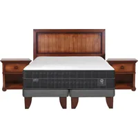 Cama Europea Lux King + Muebles