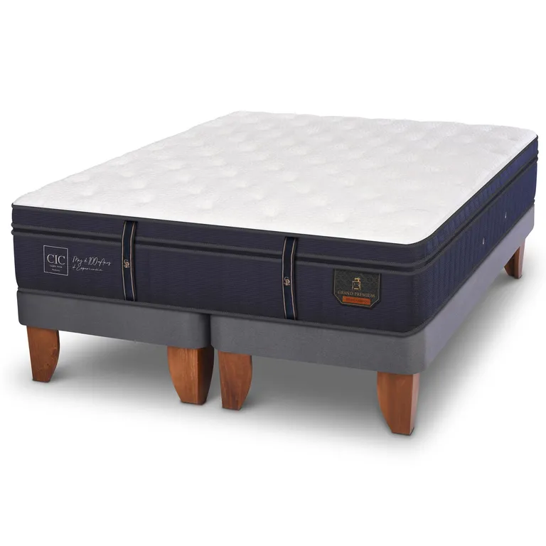 CIC Cama 2 plazas Europea Grand Premium Gris