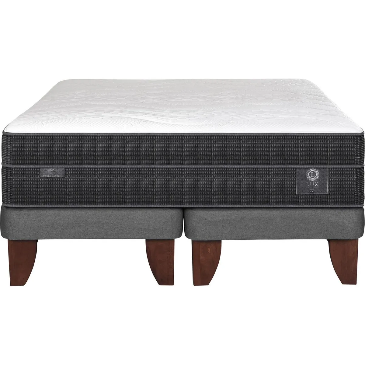 CIC - Cama 2 plazas Europea Lux Gris