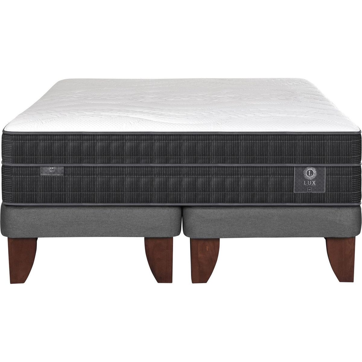 CIC - Cama 2 plazas Europea Lux Gris