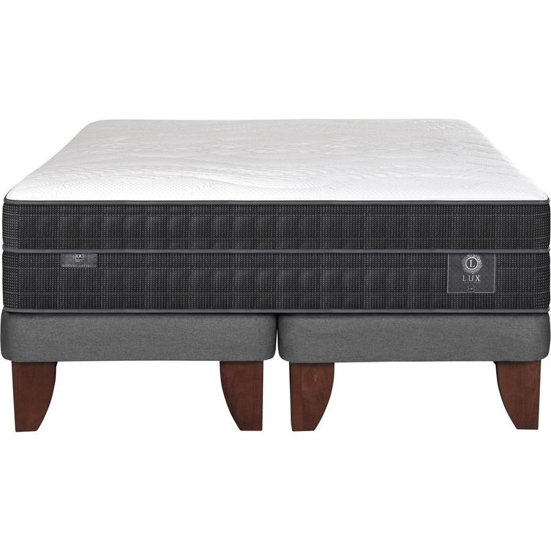 CIC - Cama Europea Lux 2 plazas Gris