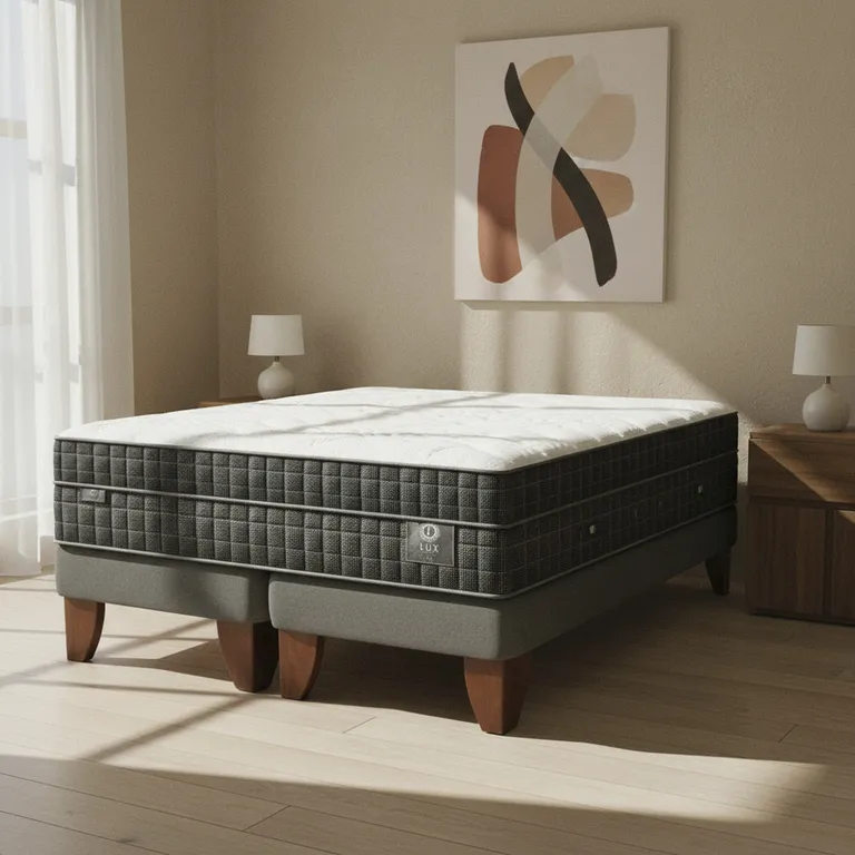 CIC Cama 2 plazas Europea Lux Gris