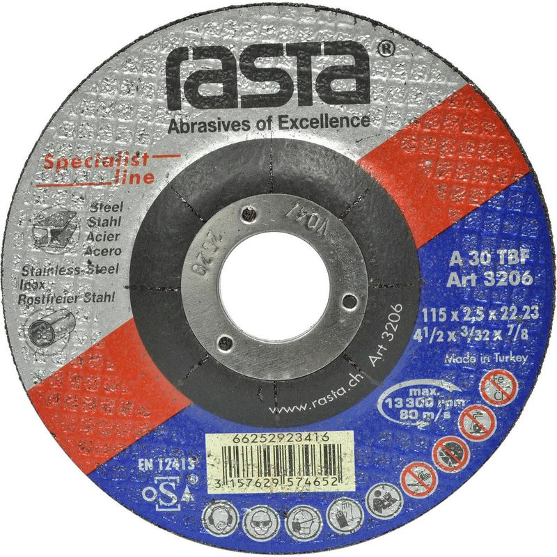 RASTA - Disco corte metal 9" x 3 mm