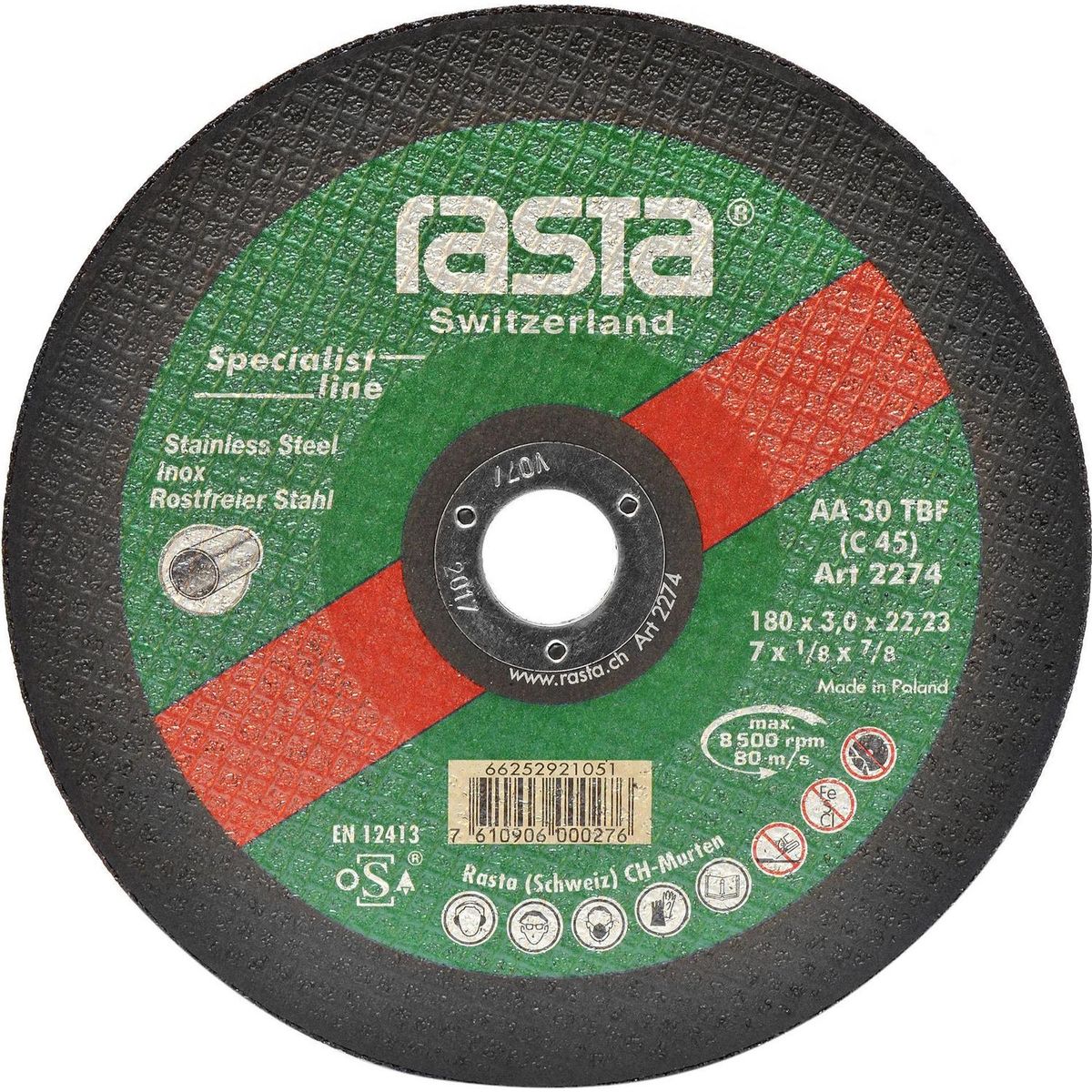 ATLAS - Disco de Desbaste universal 4 1/2" (115x6,0x22 mm) CE