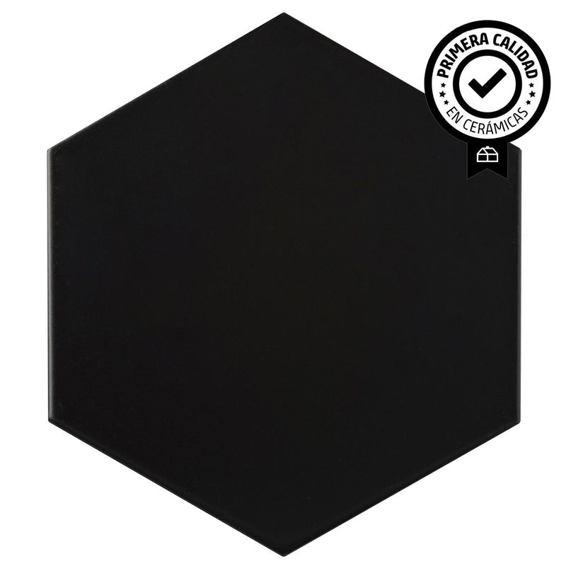 KLIPEN - Cerámica 20x23 cm Hexagon Negro 1.001 m2