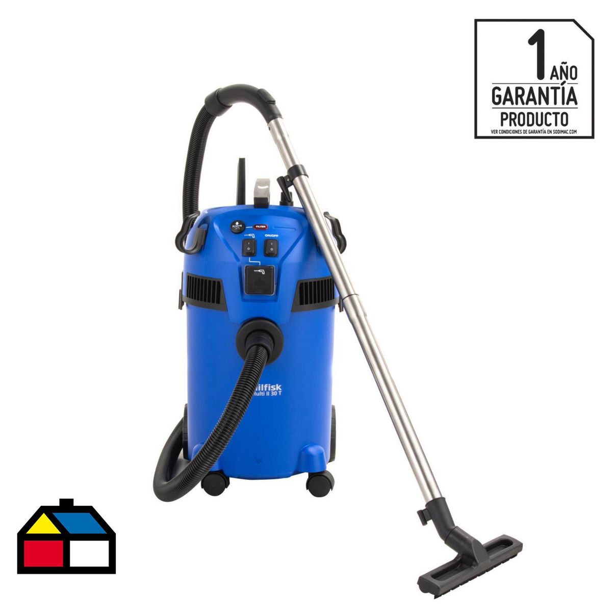 NILFISK - Aspiradora Seco Húmedo 1400 W 30 Litros MULTI II