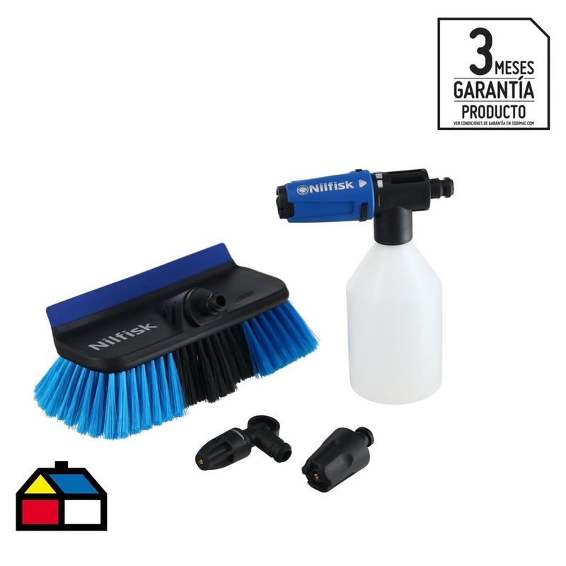NILFISK - Kit limpieza automoviles 4 piezas