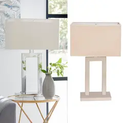 DISEÑO 3 - Lámpara Mesa MX Cromo SM Gris/Plata 25x70 cm