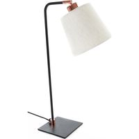 Lámpara Velador Ele Mix Cobre SM Negro 24x53 cm