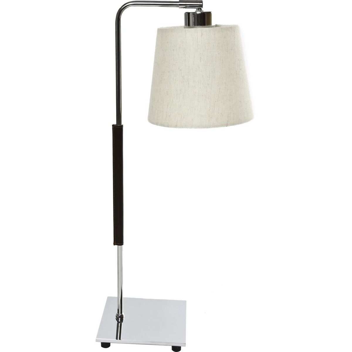 DISEÑO 3 - Lámpara Velador Ele Cromo SM Gris 24x53 cm