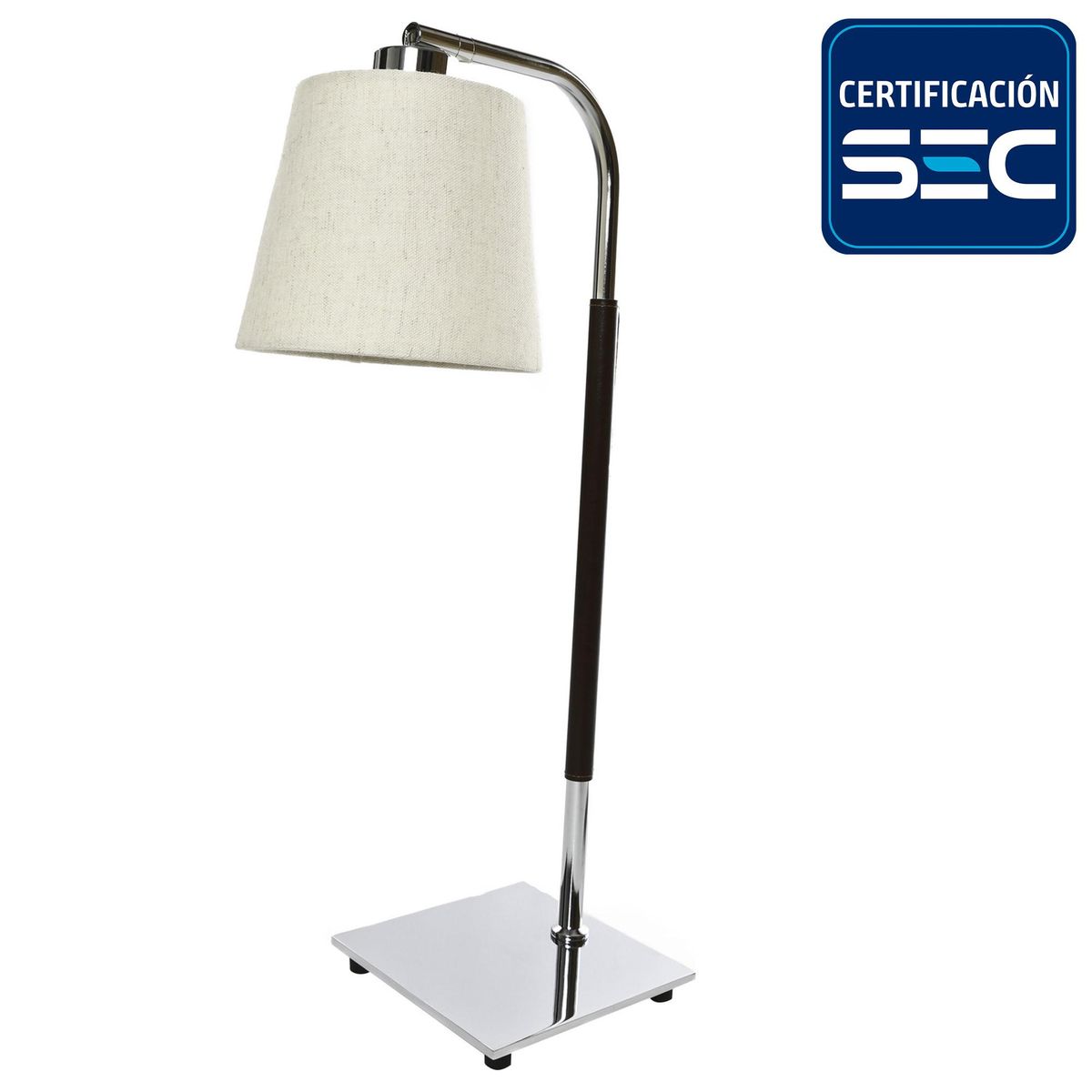 DISEÑO 3 - Lámpara Mesa Ele Cromo SM Amarillo 26x54 cm